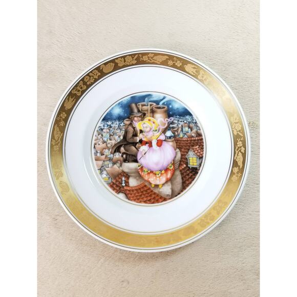 Royal Copenhagen Wall Decor Plate 1975 Shepherdess Hans Christian Andersen Vtg - Picture 7 of 12
